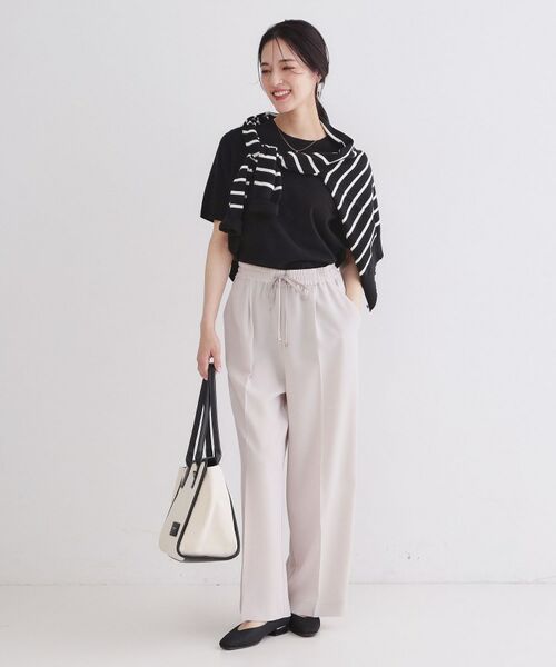 OPAQUE.CLIP / オペーク ドット クリップ ニット・セーター | ハーフスリーブニット／オーガニックコットン混【洗濯機OK／UVケア】 | 詳細2