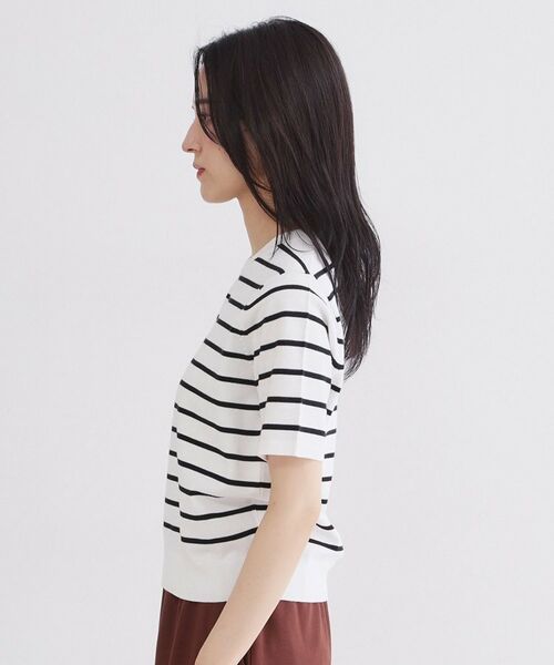 OPAQUE.CLIP / オペーク ドット クリップ ニット・セーター | ハーフスリーブニット／オーガニックコットン混【洗濯機OK／UVケア】 | 詳細22