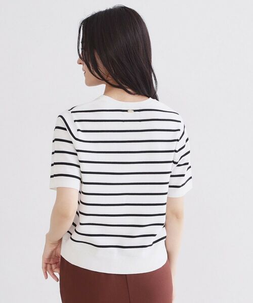 OPAQUE.CLIP / オペーク ドット クリップ ニット・セーター | ハーフスリーブニット／オーガニックコットン混【洗濯機OK／UVケア】 | 詳細23