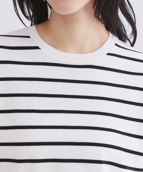 OPAQUE.CLIP / オペーク ドット クリップ ニット・セーター | ハーフスリーブニット／オーガニックコットン混【洗濯機OK／UVケア】 | 詳細24