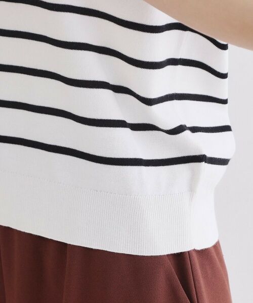 OPAQUE.CLIP / オペーク ドット クリップ ニット・セーター | ハーフスリーブニット／オーガニックコットン混【洗濯機OK／UVケア】 | 詳細27