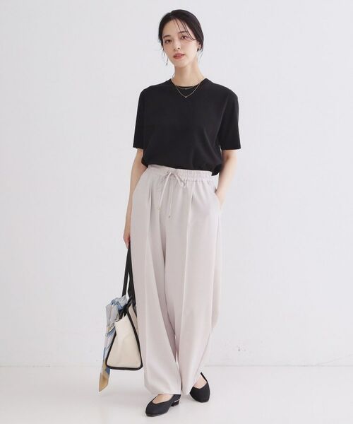 OPAQUE.CLIP / オペーク ドット クリップ ニット・セーター | ハーフスリーブニット／オーガニックコットン混【洗濯機OK／UVケア】 | 詳細3