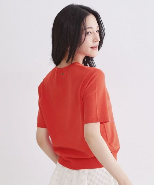 OPAQUE.CLIP / オペーク ドット クリップ ニット・セーター | ハーフスリーブニット／オーガニックコットン混【洗濯機OK／UVケア】 | 詳細5