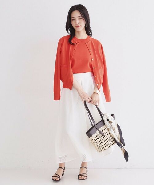 OPAQUE.CLIP / オペーク ドット クリップ ニット・セーター | ハーフスリーブニット／オーガニックコットン混【洗濯機OK／UVケア】 | 詳細7