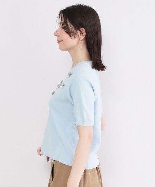 OPAQUE.CLIP / オペーク ドット クリップ ニット・セーター | ビジューモチーフニット【洗える】 | 詳細14