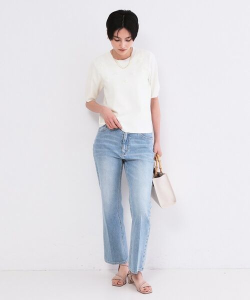 OPAQUE.CLIP / オペーク ドット クリップ ニット・セーター | ビジューモチーフニット【洗える】 | 詳細2