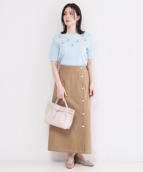 OPAQUE.CLIP / オペーク ドット クリップ ニット・セーター | ビジューモチーフニット【洗える】 | 詳細6