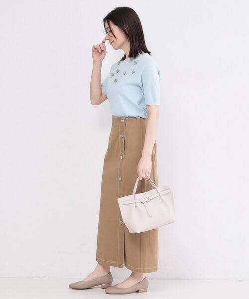 OPAQUE.CLIP / オペーク ドット クリップ ニット・セーター | ビジューモチーフニット【洗える】 | 詳細7