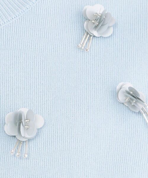 OPAQUE.CLIP / オペーク ドット クリップ ニット・セーター | ビジューモチーフニット【洗える】 | 詳細8