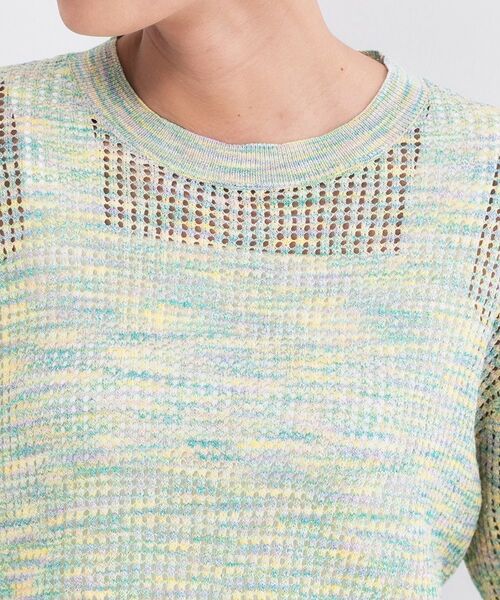 OPAQUE.CLIP / オペーク ドット クリップ ニット・セーター | MIXメッシュニット【洗濯機OK／抗ピル】 | 詳細12
