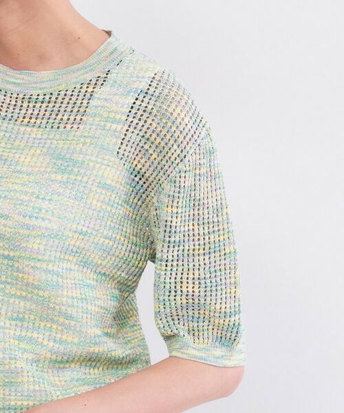 OPAQUE.CLIP / オペーク ドット クリップ ニット・セーター | MIXメッシュニット【洗濯機OK／抗ピル】 | 詳細13
