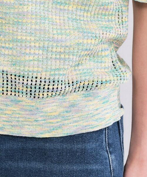 OPAQUE.CLIP / オペーク ドット クリップ ニット・セーター | MIXメッシュニット【洗濯機OK／抗ピル】 | 詳細14