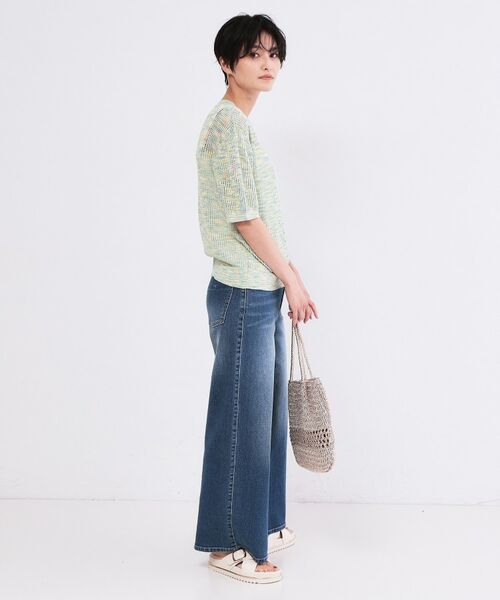 OPAQUE.CLIP / オペーク ドット クリップ ニット・セーター | MIXメッシュニット【洗濯機OK／抗ピル】 | 詳細2