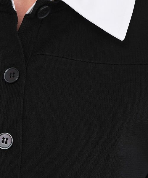 OPAQUE.CLIP / オペーク ドット クリップ ニット・セーター | フォルムスリーブ ドッキングポロ衿ニット【洗濯機OK】 | 詳細8