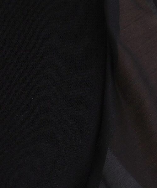 OPAQUE.CLIP / オペーク ドット クリップ ニット・セーター | オーガンジーパフスリーブドッキングニット【洗濯機OK】 | 詳細8