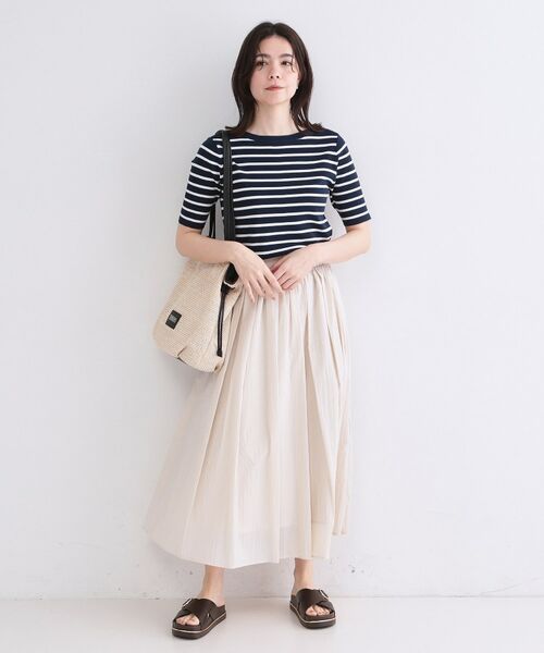 OPAQUE.CLIP / オペーク ドット クリップ ニット・セーター | ボートネックボーダーニット【洗濯機OK／抗ピル】 | 詳細10