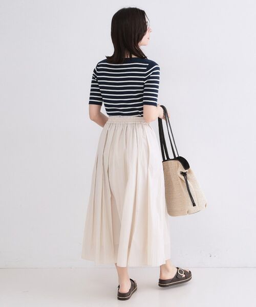 OPAQUE.CLIP / オペーク ドット クリップ ニット・セーター | ボートネックボーダーニット【洗濯機OK／抗ピル】 | 詳細11