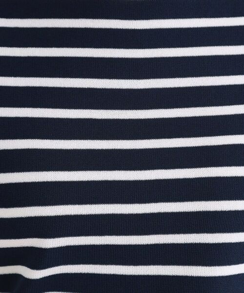 OPAQUE.CLIP / オペーク ドット クリップ ニット・セーター | ボートネックボーダーニット【洗濯機OK／抗ピル】 | 詳細12