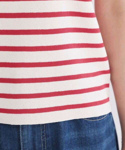 OPAQUE.CLIP / オペーク ドット クリップ ニット・セーター | ボートネックボーダーニット【洗濯機OK／抗ピル】 | 詳細18