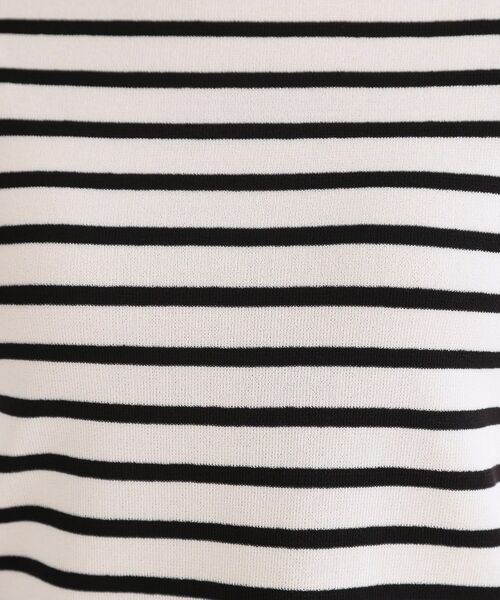 OPAQUE.CLIP / オペーク ドット クリップ ニット・セーター | ボートネックボーダーニット【洗濯機OK／抗ピル】 | 詳細4
