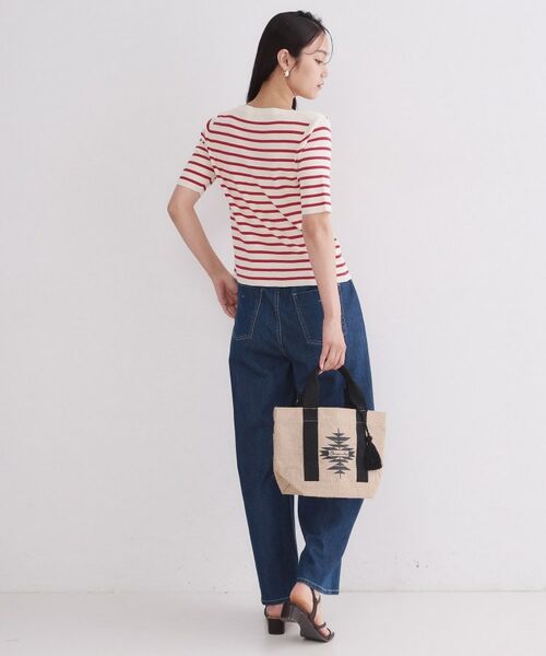 OPAQUE.CLIP / オペーク ドット クリップ ニット・セーター | ボートネックボーダーニット【洗濯機OK／抗ピル】 | 詳細7