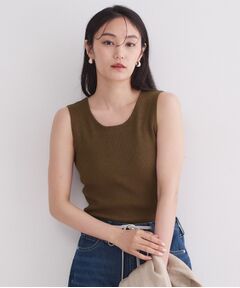 OPAQUE.CLIP / オペーク ドット クリップ キャミソール・チューブトップ | 前後2WAY ブークレニットタンクトップ【洗濯機OK】