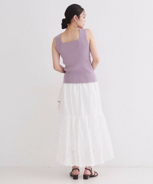 OPAQUE.CLIP / オペーク ドット クリップ キャミソール・チューブトップ | 前後2WAY ブークレニットタンクトップ【洗濯機OK】 | 詳細18