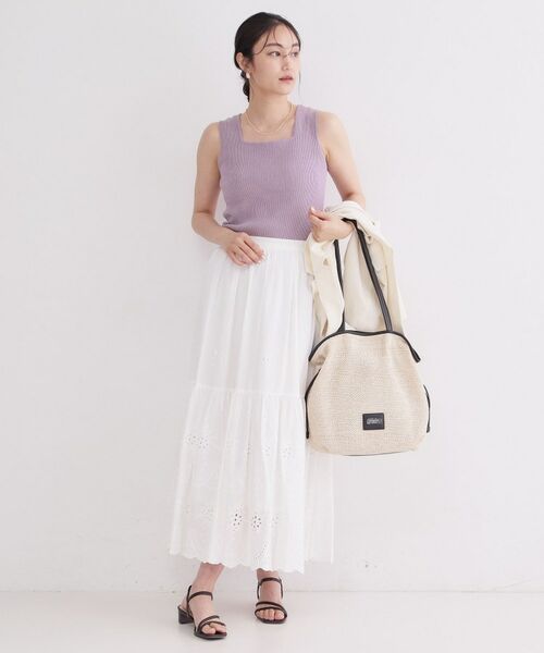 OPAQUE.CLIP / オペーク ドット クリップ キャミソール・チューブトップ | 前後2WAY ブークレニットタンクトップ【洗濯機OK】 | 詳細19