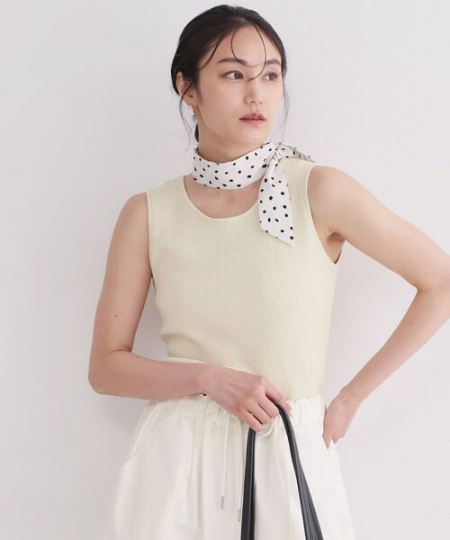 OPAQUE.CLIP / オペーク ドット クリップ キャミソール・チューブトップ | 前後2WAY ブークレニットタンクトップ【洗濯機OK】 | 詳細2