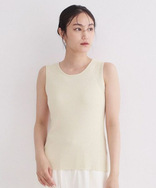 OPAQUE.CLIP / オペーク ドット クリップ キャミソール・チューブトップ | 前後2WAY ブークレニットタンクトップ【洗濯機OK】 | 詳細22