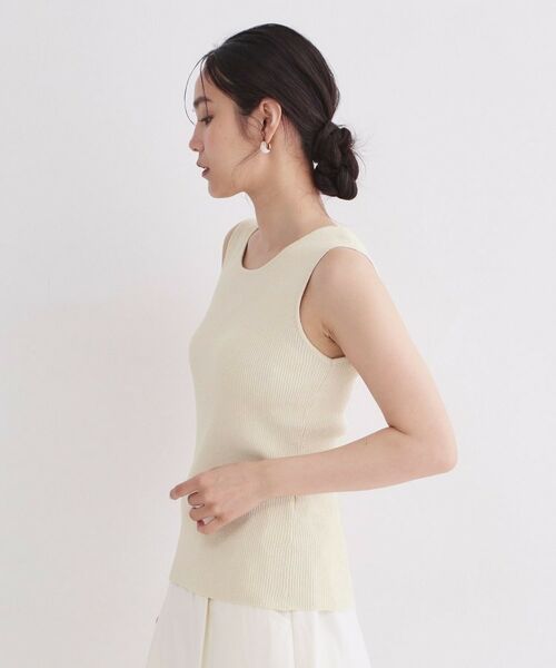 OPAQUE.CLIP / オペーク ドット クリップ キャミソール・チューブトップ | 前後2WAY ブークレニットタンクトップ【洗濯機OK】 | 詳細23