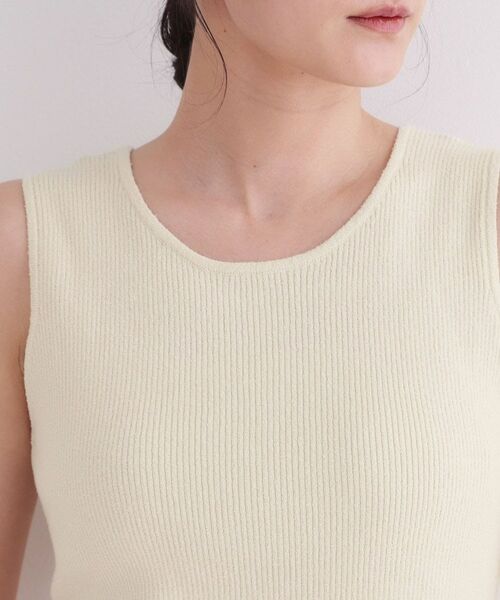 OPAQUE.CLIP / オペーク ドット クリップ キャミソール・チューブトップ | 前後2WAY ブークレニットタンクトップ【洗濯機OK】 | 詳細25