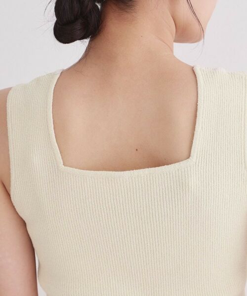 OPAQUE.CLIP / オペーク ドット クリップ キャミソール・チューブトップ | 前後2WAY ブークレニットタンクトップ【洗濯機OK】 | 詳細26