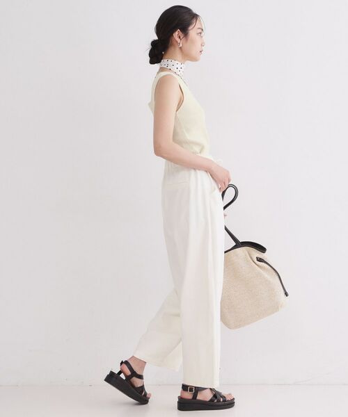 OPAQUE.CLIP / オペーク ドット クリップ キャミソール・チューブトップ | 前後2WAY ブークレニットタンクトップ【洗濯機OK】 | 詳細4