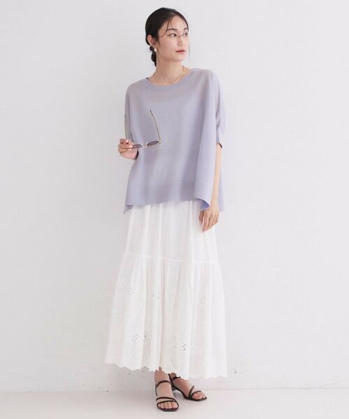 OPAQUE.CLIP / オペーク ドット クリップ ニット・セーター | ドライタッチドルマンニット【洗濯機OK】 | 詳細10