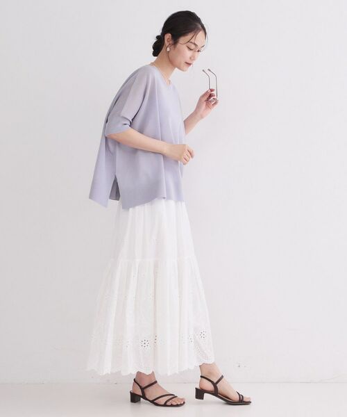 OPAQUE.CLIP / オペーク ドット クリップ ニット・セーター | ドライタッチドルマンニット【洗濯機OK】 | 詳細11