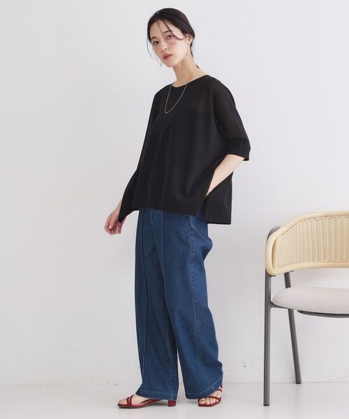 OPAQUE.CLIP / オペーク ドット クリップ ニット・セーター | ドライタッチドルマンニット【洗濯機OK】 | 詳細2