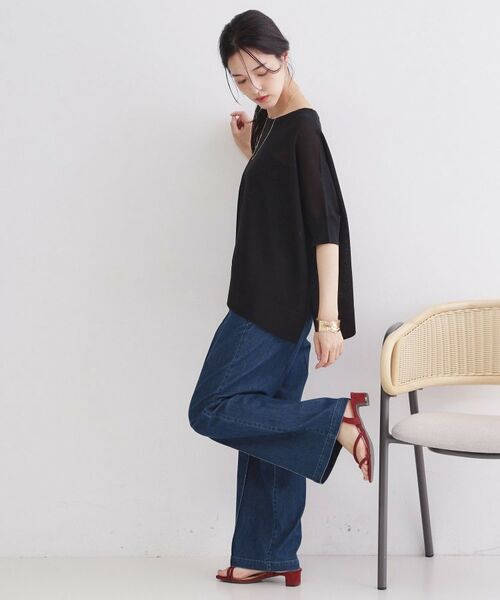 OPAQUE.CLIP / オペーク ドット クリップ ニット・セーター | ドライタッチドルマンニット【洗濯機OK】 | 詳細3