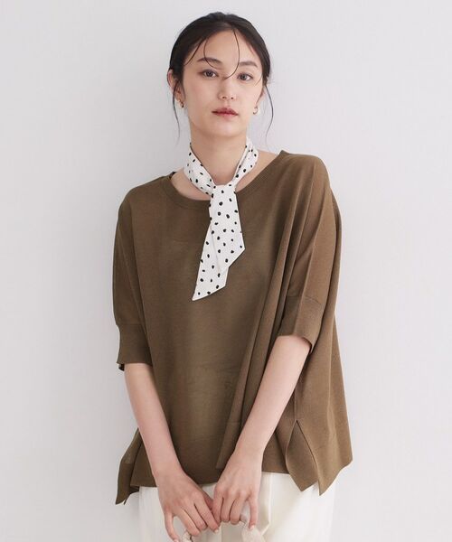 OPAQUE.CLIP / オペーク ドット クリップ ニット・セーター | ドライタッチドルマンニット【洗濯機OK】 | 詳細5