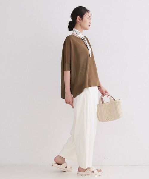 OPAQUE.CLIP / オペーク ドット クリップ ニット・セーター | ドライタッチドルマンニット【洗濯機OK】 | 詳細6