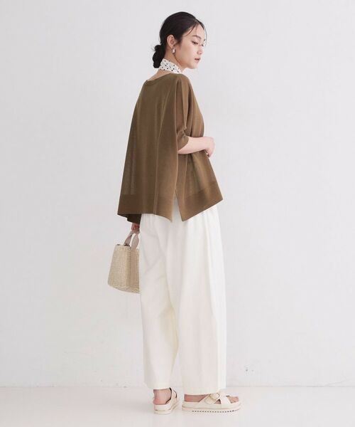 OPAQUE.CLIP / オペーク ドット クリップ ニット・セーター | ドライタッチドルマンニット【洗濯機OK】 | 詳細7