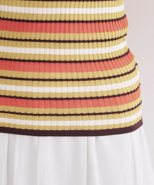 OPAQUE.CLIP / オペーク ドット クリップ ニット・セーター | マルチボーダーリブニット【洗濯機OK／抗ピル】 | 詳細14