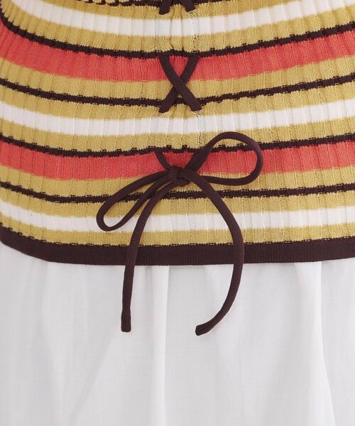 OPAQUE.CLIP / オペーク ドット クリップ ニット・セーター | マルチボーダーリブニット【洗濯機OK／抗ピル】 | 詳細15