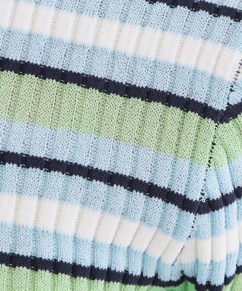 OPAQUE.CLIP / オペーク ドット クリップ ニット・セーター | マルチボーダーリブニット【洗濯機OK／抗ピル】 | 詳細8