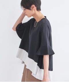 OPAQUE.CLIP / オペーク ドット クリップ ニット・セーター | 配色フレアシルエットニット