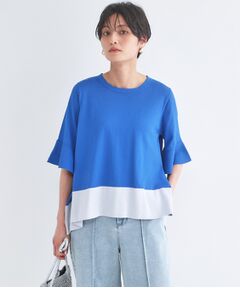 OPAQUE.CLIP / オペーク ドット クリップ ニット・セーター | 配色フレアシルエットニット