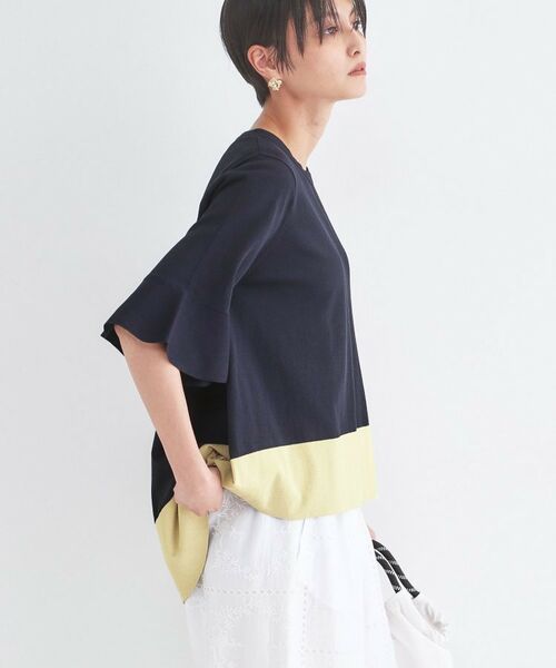 OPAQUE.CLIP / オペーク ドット クリップ ニット・セーター | 配色フレアシルエットニット | 詳細13