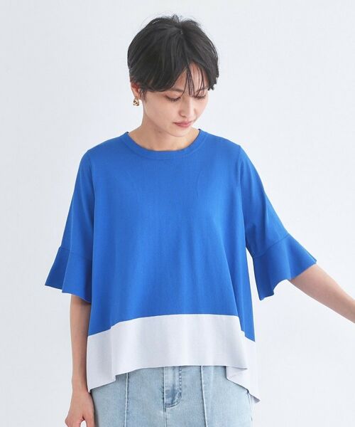 OPAQUE.CLIP / オペーク ドット クリップ ニット・セーター | 配色フレアシルエットニット | 詳細17