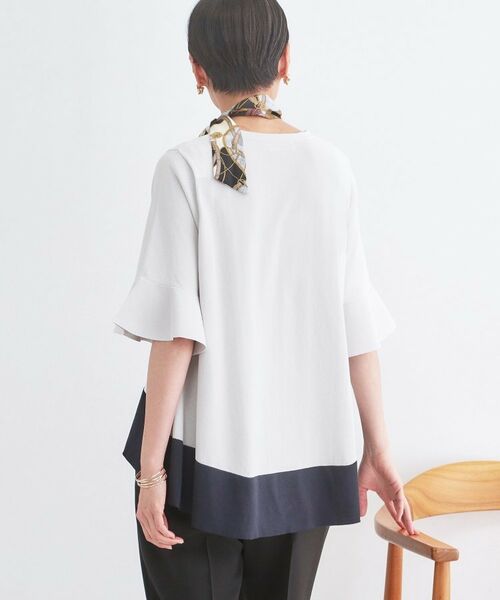 OPAQUE.CLIP / オペーク ドット クリップ ニット・セーター | 配色フレアシルエットニット | 詳細5