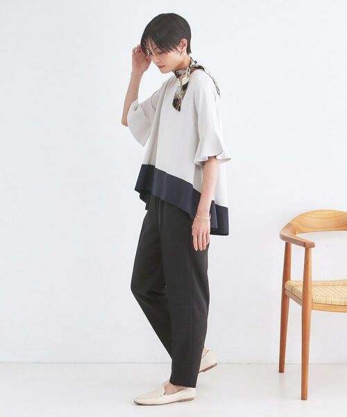 OPAQUE.CLIP / オペーク ドット クリップ ニット・セーター | 配色フレアシルエットニット | 詳細6